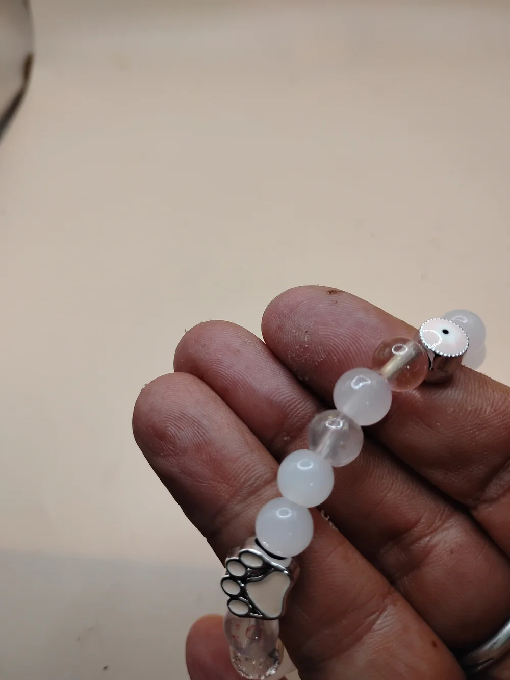 Pink Paws Protection Cat Bracelet — Pink